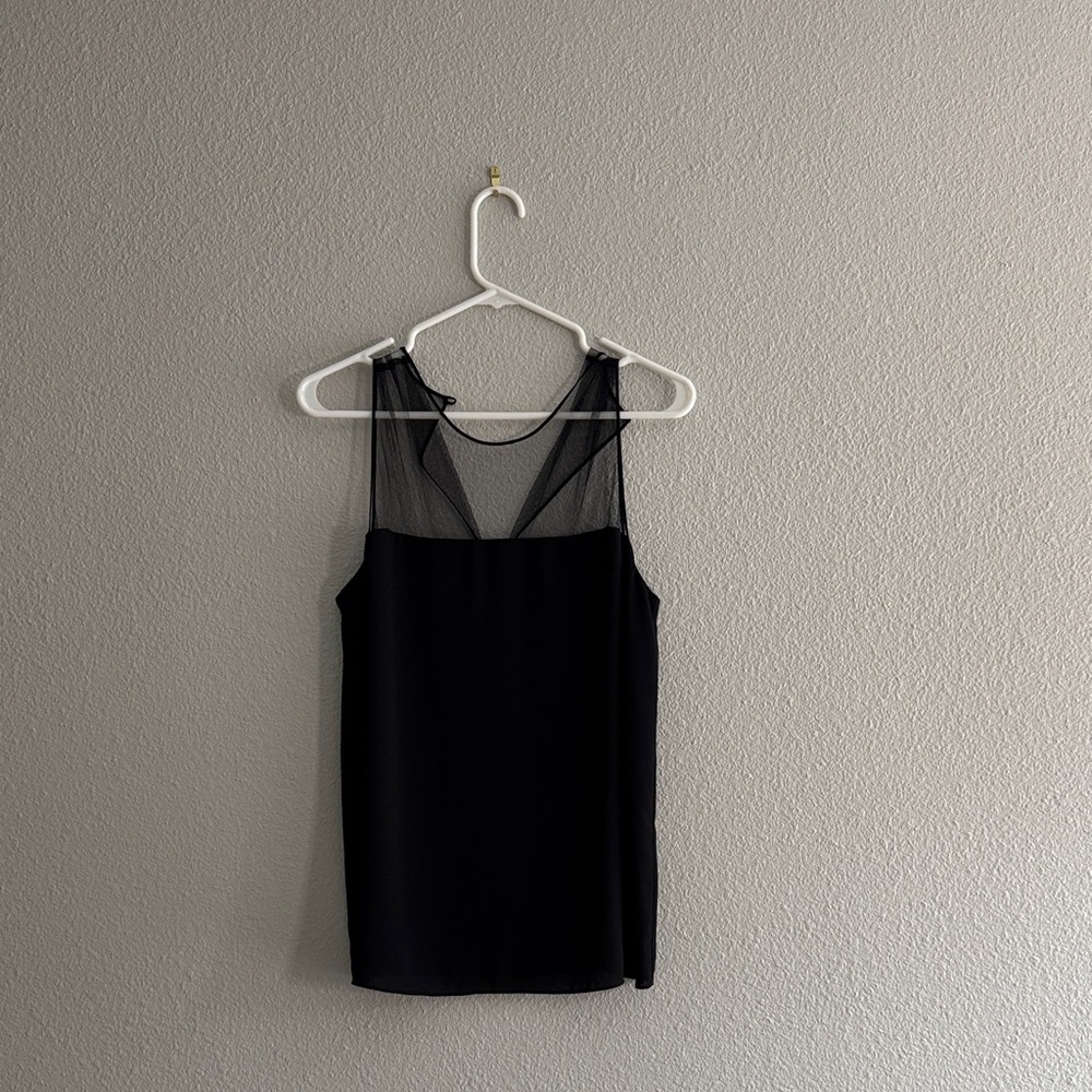 Babaton Black Sheer Top